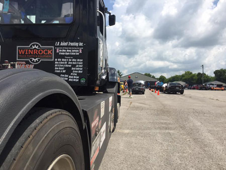 Mackvader looks over the competition at an autocross. See video of the run at right.