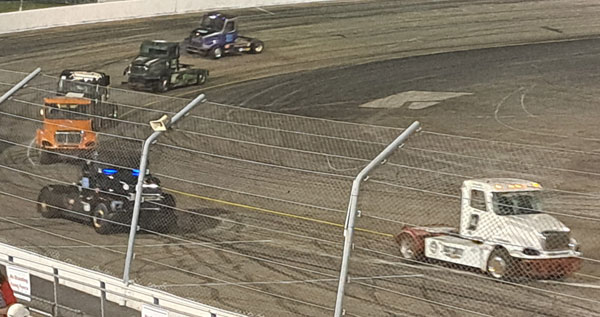 lining up for restart