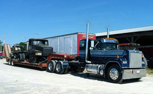 Two truck halves purchased. Now let's take them home to build a race truck.